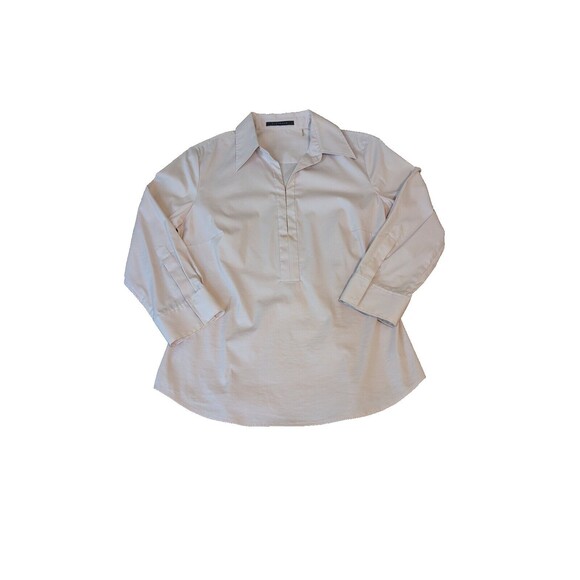 ELIE TAHARI Women's Baby Pink, 3/4 sleeve blouse, Hook & Eye Closure Size Medium - Picture 1 of 8